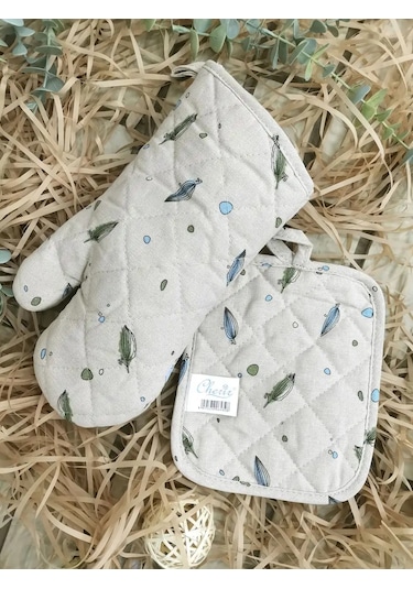 Cherir Eldiven Ve Tutacak Seti 162694764 Yeşil