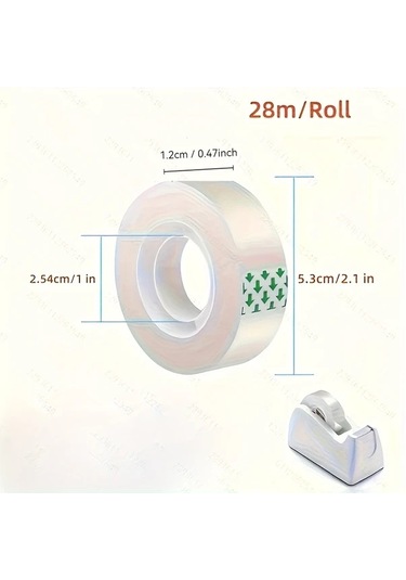 Willowhaven 6 Rulo Yüksek Yapışkanlı Şeffaf Bant, Hediye Paketleme Ve Ofis Kullanımı İçin Uygun