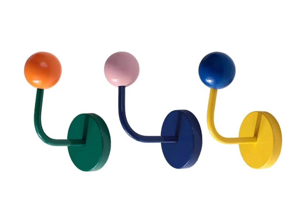 Monyee Renkli Mıknatıslı Duvar Kanca: Mutfak/banyo İçin Deliksiz, Güçlü Tutucu, Dekoratif Tasarım Açık Yeşil + Pembe