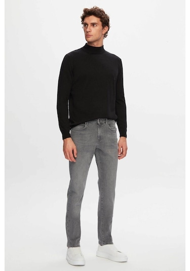 D's Damat Slim Fit Düz Boru Paça Erkek Denim Pantolon - Gri 6HCJ3ORT00102 D's Damat Slim Fit Düz Boru Paça Erkek Denim Pantolon - Gri 6HCJ3ORT00102