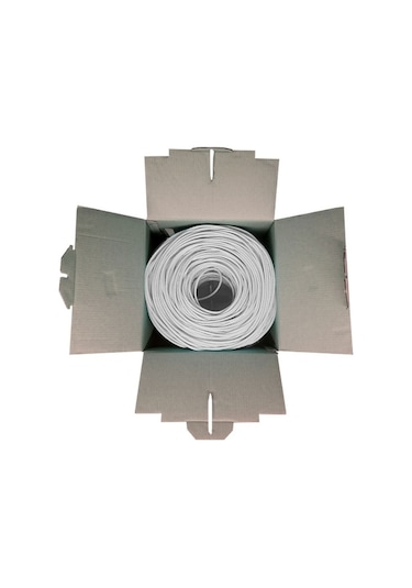 Powergate Cat6-Box 23Awg 0.57Mm Utp Cat6 Kablo 305M Gri