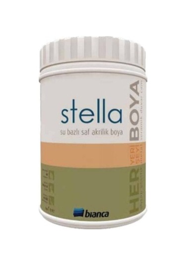 Stella Boya Saf Akrilik Siyah Boya 1 Lt