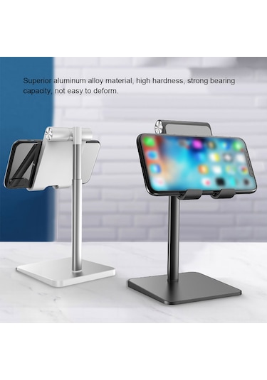 Singree Evrensel Masaüstü Telefon Ve Tablet Standı - Ayarlanabilir Açı, Kaymaz Taban, Şarj Deliği