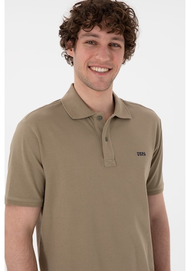 U.S. Polo Assn. Erkek Regular Fit Polo Yaka Haki Basic Tişört 50306007-VR027 U.S. Polo Assn. Erkek Regular Fit Polo Yaka Haki Basic Tişört 50306007-VR027