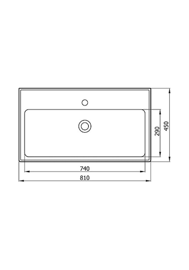 Karen Banyo Sky 80 CM Dolap Uyumlu Seramik Lavabo