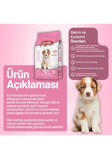 Kuzu Etli Yavru Köpek Maması 3 Kg - 2 Adet