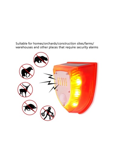 Sones N911m Güneş Enerjili Hayvan Kovucu Dış Mekan Ses Ve Işık Alarmı, Özellikler: İndüksiyonlu