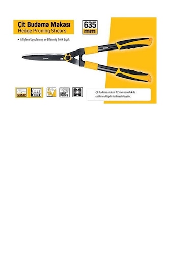 Sgs2047 Çit Budama Makası-uzun Saplı, Dayanıklı Ve Keskin Bıçaklı