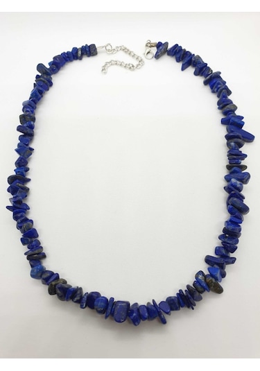 Sertifikalı Lapis Lazuli Taşı Doğal Taş Kolye Çok REnkli