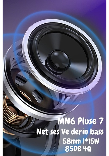 Pluse 7 Mikrofonlu Ses Bombası/yankısız Kablosuz Mic/hoparlör/10 Saat Oynatma/1 15 W B5.3 Uyumlu
