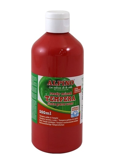 Alpıno Tempera Kırmızı Suluboya 500 Ml Dm-010174
