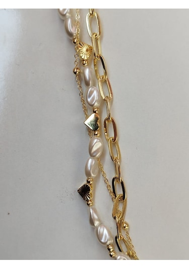 Kalpli Sedef Taşlı Çoklu Bileklik Seti Aksesuar Şık Çok Renkli