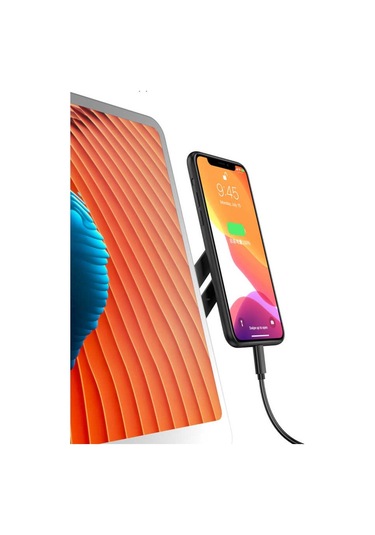 Laptop - Monitör Yanı Telefon Tutucu Mıknatıslı Sj05-Gümüş