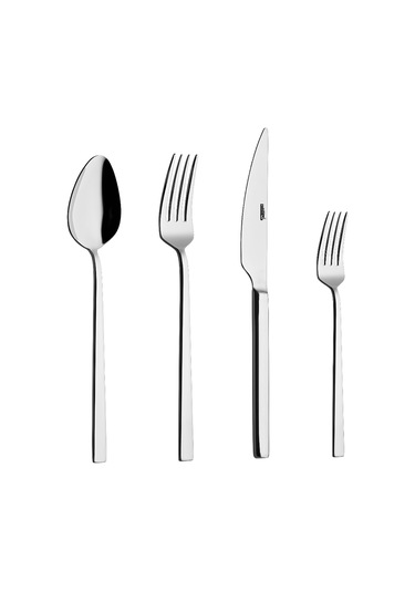 Silverline 6 Kişilik 24 Parça Çatal Kaşık Bıçak Takımı Metal