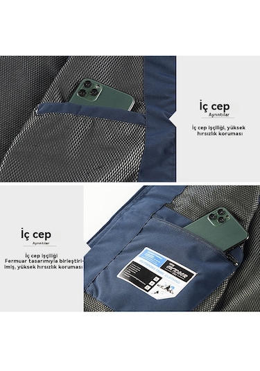 İlkbahar/yaz Erkek Günlük Çok Cepli Yelek, Bol Kesimli Su Geçirmez Hızlı Kuruyan Ceket, Dik Yaka Yelek Beyaz