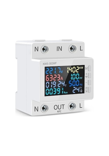 Tongxida Çok Fonksiyonlu Ac Ekran Ray Ve Akım Ölçer, 170-270v, Kws-302wf