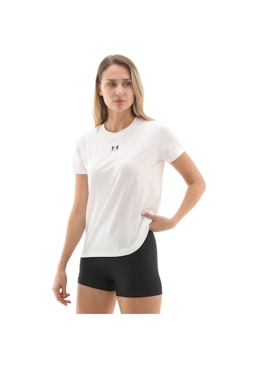 A1383648-100 Under Armour Ua Rival Core Ss Kadın T-shirt Beyaz A1383648-100 Beyaz