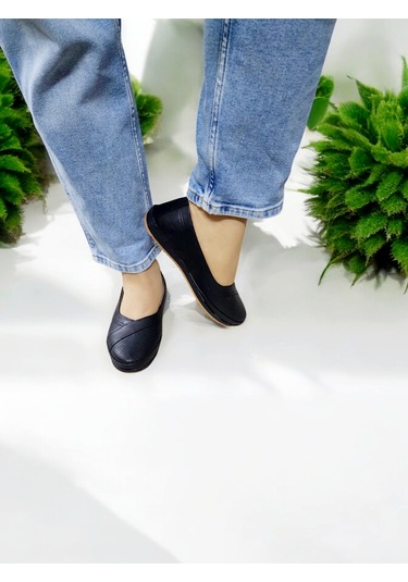 Kadın Günlük Ve Dışarı Kaymaz Taban Babet Ekru