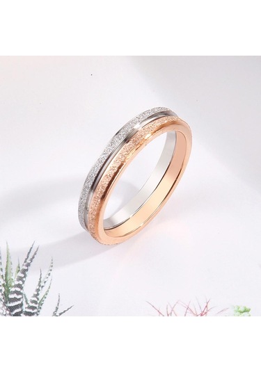 Gümüş Şık Erkek Kadın Buzlu Titanyum Çelik Bant Parmak Yüzük Düğün Teklifi Takı Aksesuarları Hediyeler Us 7 Gümüş