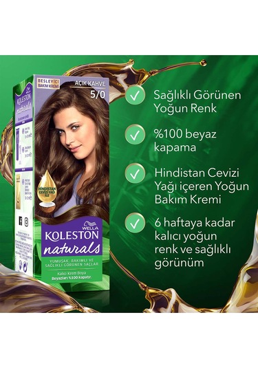 Koleston Naturals Boya 5/0 Açık Kahve