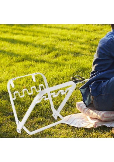 Suntek Kamp Çöp Torbası Tutucu Asılı Partileri Için Piknik Beyaz Beyaz