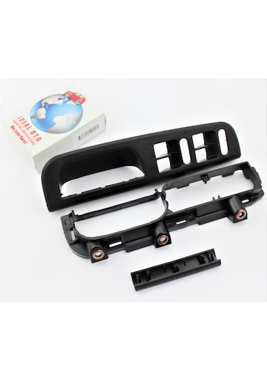VW Golf 4 Bora Kapı Kolu Cam Düğme Çerçeve Kapak Seti - 4 Kapılı