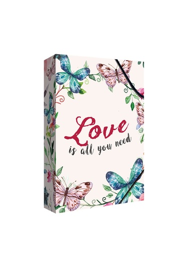 Noki Kutu Klasör Lastikli Love