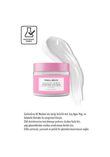 Maruderm Salisilik Asit + Çay Ağacı Yağı Kil Maskesi 100 ML