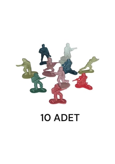 10 Adet Plastik Asker