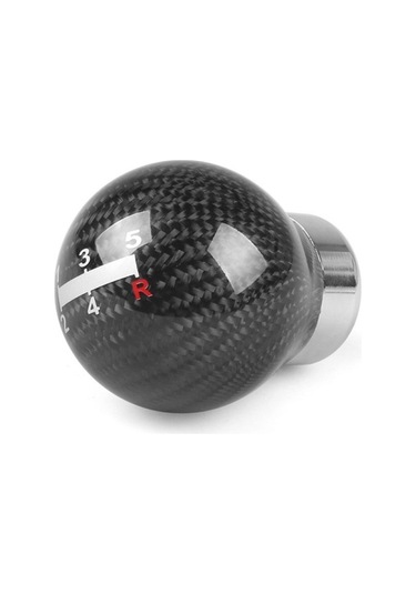 Wondernest Universal Araç Karbon Fiber Vites Topuzu, 5 Vitesli, Otomatik Ve Manuel Şanzıman Uyumlu Std