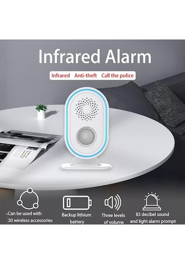 Tuya Destekli Akıllı Wifi +433 Mhz Hareket Sensörü Pır Alarm