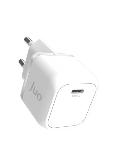 Juo 20W GaN USB-C iPhone & iPad & Android Uyumlu PD QC4.0 Type-C Hızlı Şarj Cihazı Beyaz