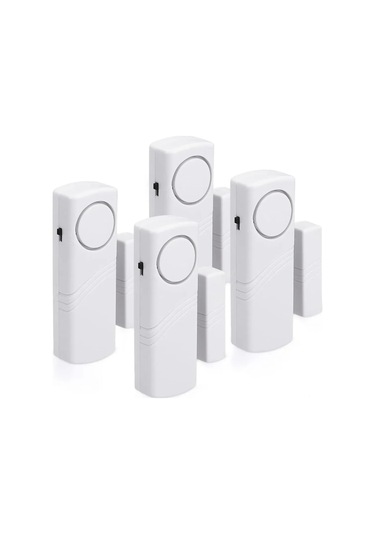 Youtek Ev Pencere Ve Kapı Güvenlik Alarmı - Manyetik Tetiklemeli 100db Sistemi, 4 Adet Paket Pil Hariç