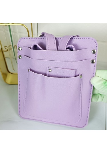 Büyük Kapasiteli Bölme Tasarımı Çiçek Düzenleme Aleti Kemer Kılıfı Mor