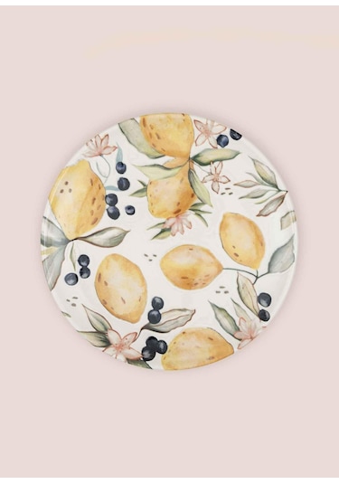 The Mia Limoncello Servis Tabağı 6lı Set 26 Cm Lmn013 Renkli
