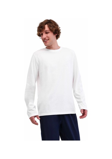 Lumberjack Mb Loen14ljk-130-335pr Erkek Beyaz Uzun Kollu Tişört 102025427 Beyaz