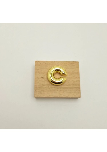 Bombeli Gold Çelik Kıkırdak Küpe Gold