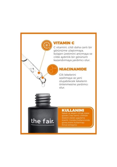 the fair. C*gleam Gözenek Bakımı Cilt Serumu %2 Vitamin C +%2 Niacinamide 30 ML