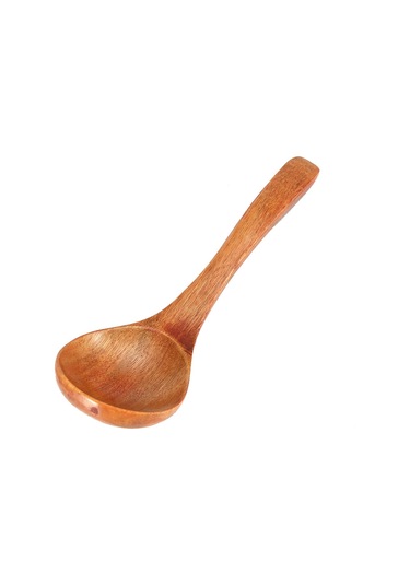 Yuntech01 Doğal Ahşap Ocaak Kaşığı - Uzun Saplı, Isı Dayanıklı, Sağlıklı Ve Dayanıklı Kahverengi