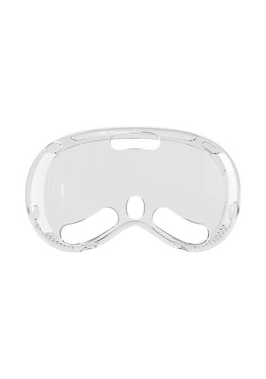 Pazly Vision Pro Kılıf İçin Cilt Dostu Tpu Kapak Koruyucu Kabuk Vr Aksesuarları - Şeffaf Siyah Şeffaf Siyah