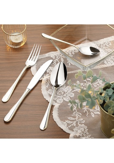 Pierre Cardin Mira Gold 84 Parça 12 Kişilik Çatal Bıçak Kaşık Seti 000000001500213000 Altın