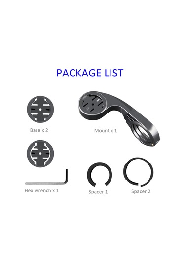 Ximistore9 Bisiklet Bilgisayar Ve Fari İçin Optimal Görünüm Sağlayan Çok Fonksiyonlu Uzantı Tutucu Pc/tpu, Siyah Siyah