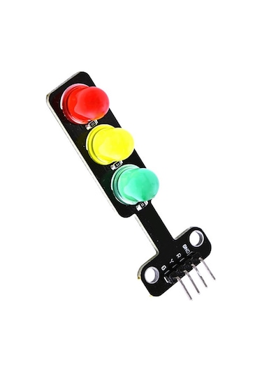 Alkatronik-Trafik Işık Led Modülü 5V Ortak Katot 8Mm Led Kırmızı Sarı Yeşil