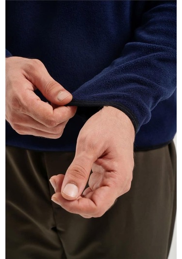 Exuma Yarım Fermuarlı Polar 2312001-ındıgo İndigo