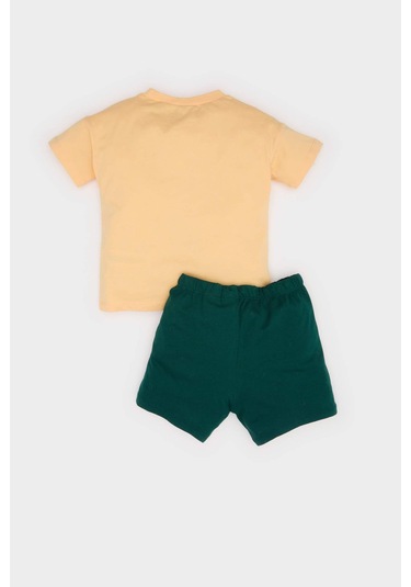 DeFacto Erkek Bebek Snoopy 2'li Takım Kısa Kollu Tişört Beli Lastikli Şort E6920A525SMOG283 Turuncu DeFacto Erkek Bebek Snoopy 2'li Takım Kısa Kollu Tişört Beli Lastikli Şort E6920A525SMOG283 Turuncu