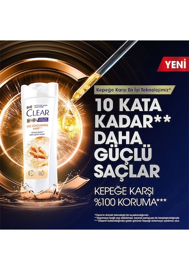 Clear Saç Dökülmesine Karşı Etkili Şampuan 3 x 350 ML