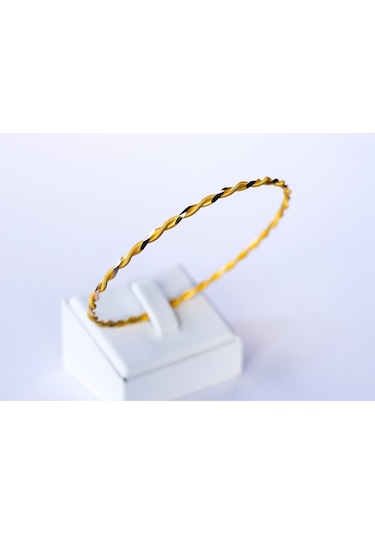 Risegold 10 G 22 Ayar Paftalı Bilezik Işçiliksiz