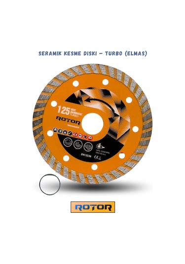 6'li Disk Seti 125x22,23 Metal+seramik+ahşap Set 6 Parça