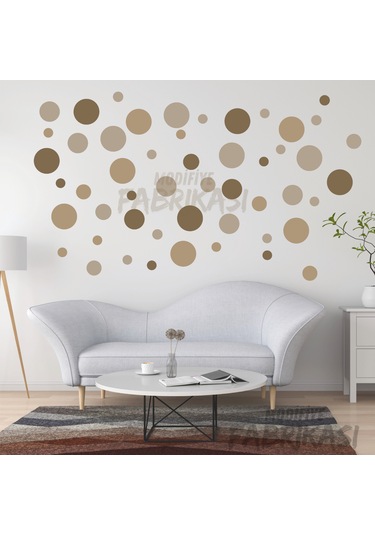 Dreamwall Art Soft Kahverengi Tonlar Puantiye Set Renkli-uv Baskı Kahverengi