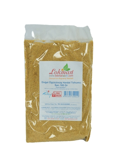 Lokman Avm Hardal Tohumu Öğütülmüş Doğal Sarı 100 G